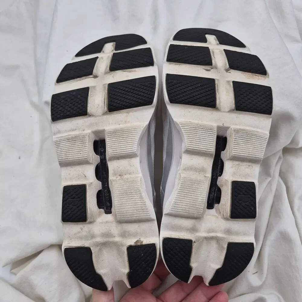 On Cloudmonster running shoes All White Women's Sneakers size 7.5 - Picture 6 of 8